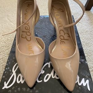 Sam Edelmon Women’s Shiny nude high heels 8.5